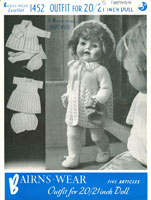 vintage baby doll knitting pattern