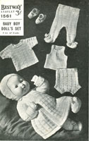vintage baby dolls knitting pattern