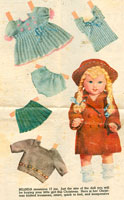 vintage knitting pattern for dolls