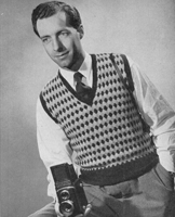 vintage mens fair isle sweater knitting pattern 1950s sleeveless
