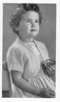 vintage baby bolero knitting pattern in angora 1940s