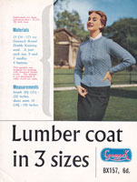 Great vintage ladies button up jumper knitting pattern