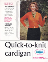 Great vintage ladies cardigan knitting pattern