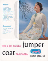 Great vintage Tyrolean style jacket from this knitting pattern
