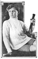 boys tennis or cricket jumper knitting pattern from 1920s
