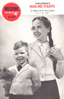 vintage boys and girls double breasted short jacket knitting pattern from1 940s