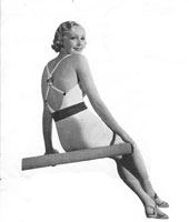 vintage knitting pattern 1930s swim suit