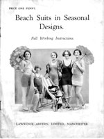 vintage book with 1920 swim wear