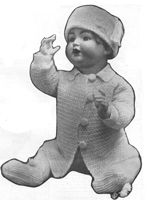 vintage 1920s baby prams et in crochet pattern