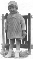 vintage coat knitting pattern from 1920s for toddler