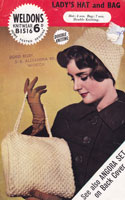 vintage ladies knitted hat and bag pattern