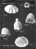 vintage baby bonnet knitting pattern from 1950s
