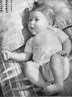 vintage 1945 knitting pattern for baby underwear