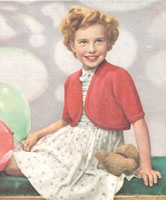 vintage girls bolero knitting pattern from 1940s