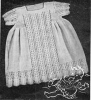 vintage baby dress knitting pattern 1930s