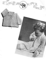 vintage knitting pattern for baby matinee 1940s