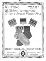 vintage knitting pattern for ladies ankle socks