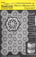 vintage crochet pattern for medallions