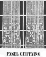 vintage crochet lace curtains 1940s