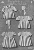vintage wartime baby  silver knitting patterns patonsdresses and bonnets