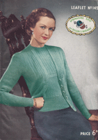 ladies jumper and cardigan knitting pattern from WG