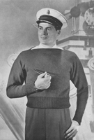 vintage slah neck naval jumper 1941 USA