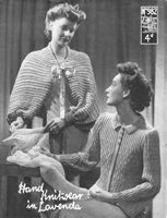 vintage ladies bed wraps knitting pattern 1940s