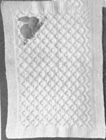 vintage baby pram blankets knitting pattern 1940s