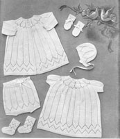 baby layette from 1940s knitting pattern
