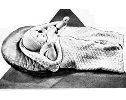 vintage baby sleeping bag knitting pattern from 1937