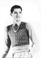 vintage slip over in fair isle knitting pattern from 1937