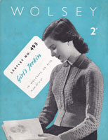 girls 1940s jumper knitting pattern