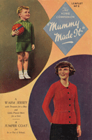 vinage child's knitting pattern for jacket and boys suit from 1930s
