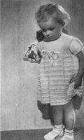 vintage babies dress knitting pattern from 1940s