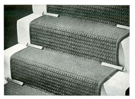 vintage knitting pattern for staircarpet