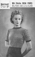 fair isle jumper 1940s vintage knitting pattern