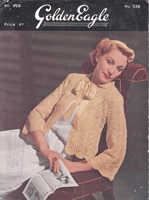 vintage 1940s bed jacket knitting pattern