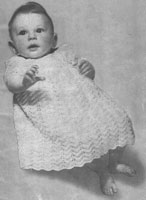 vintage baby knitting pattern for layette from 1940s