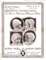 vintage baby hats in angora greenock scotchwool 65 1930s knitting pattern