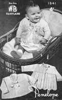 vintage baby matinee knitting pattern 1940s