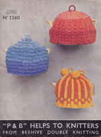 vintage tea cosy knitting and crochet pattern 1930s