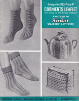 vintage tea soy and gift knitting pattern 1940s