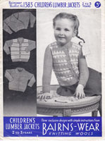 vintage girld fair isle cardigan knitting pattern 1940s