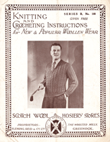 vintage man jumper knitting pattern 1930s