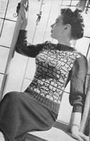vintage fair isle knitting pattern fr ladies jumper 1949
