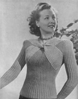 vintage ladies knitting pattern from 1945