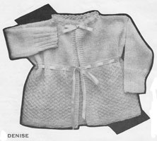 vintage knitting pattern for baby matinee 1930s weldons 84