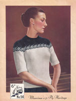 marriners fair isle jumper knitting pattern from 1940s