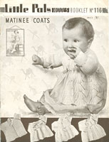 vintage knitting pattern for baby matinee jackets