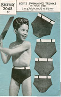 vintage boys swim trunks knitting patterns